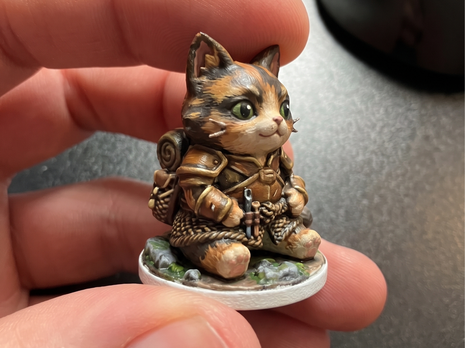 Cute Tabaxi Rogue–Kawaii Cat (Tiny DnD Series)
