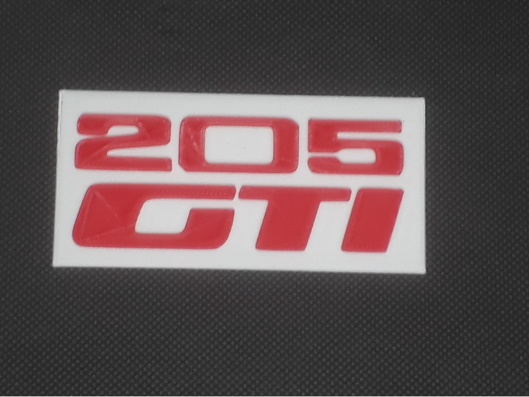 Plaque logo Peugeot 205 GTI