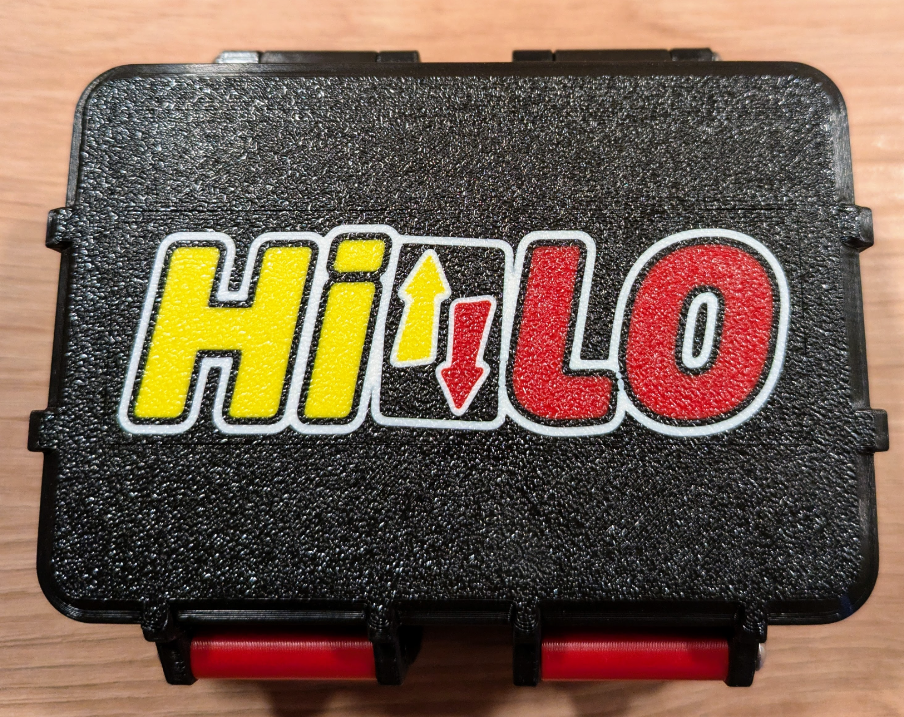 Hi-Lo Card Game Box Lid