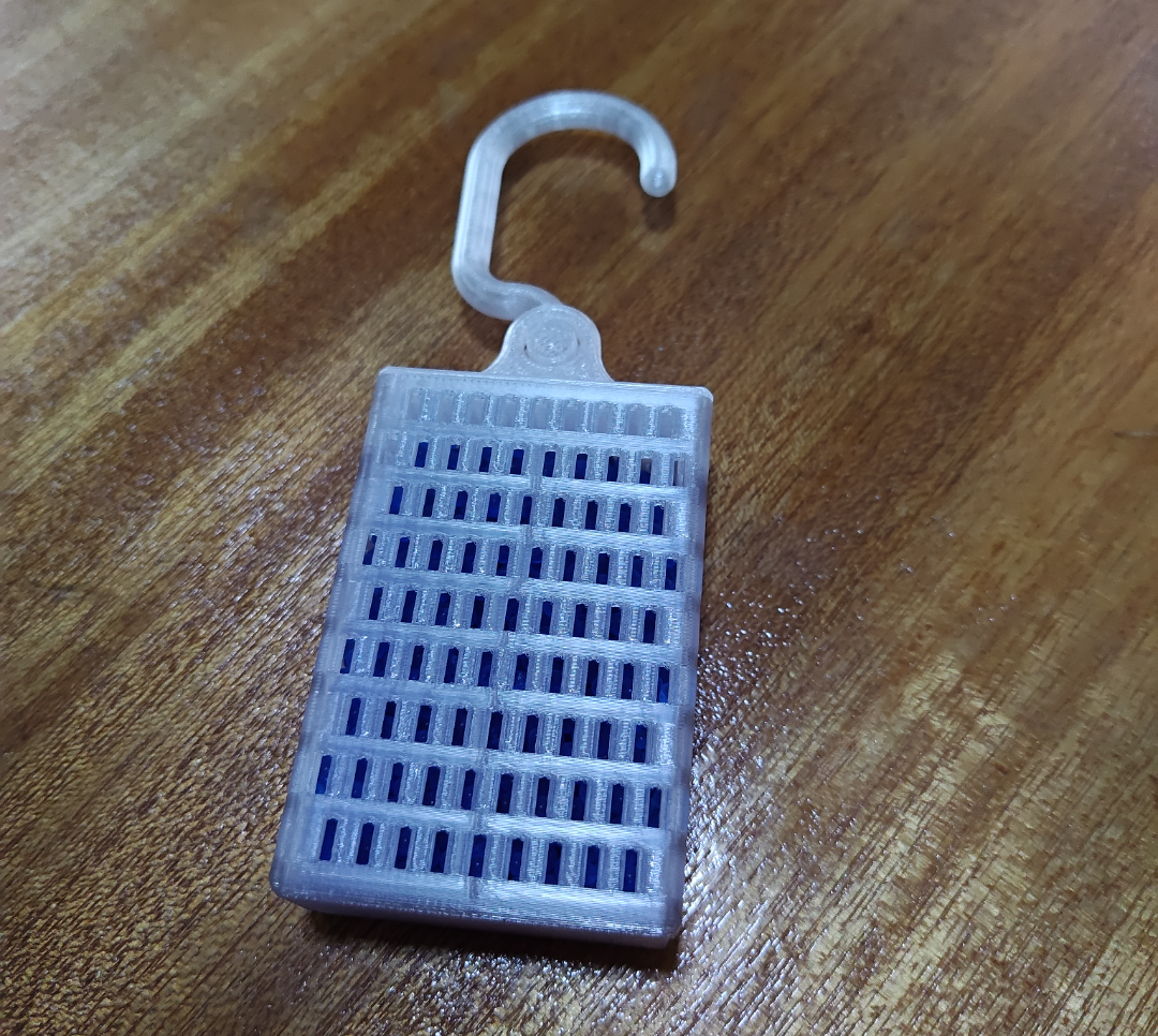 Silica gel container for closet
