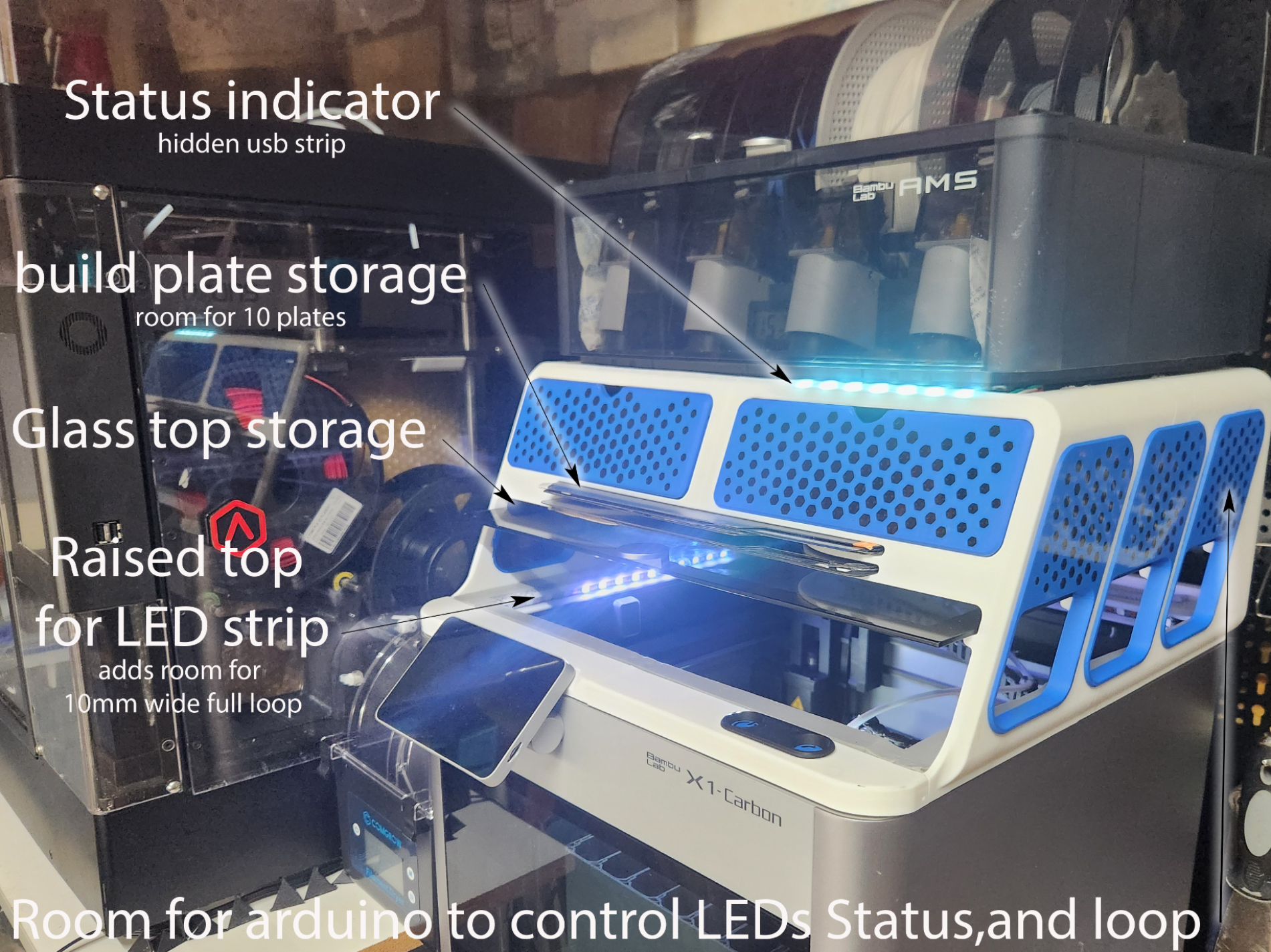 AMS Riser R2 Drawer, Plate, and light