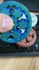 Planetary fingertip gyroscope 行星指尖陀螺加孔款（无须支撑/组装）