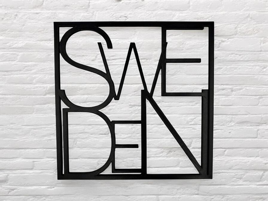 Sweden Sign – Minimalist Style Endless Design