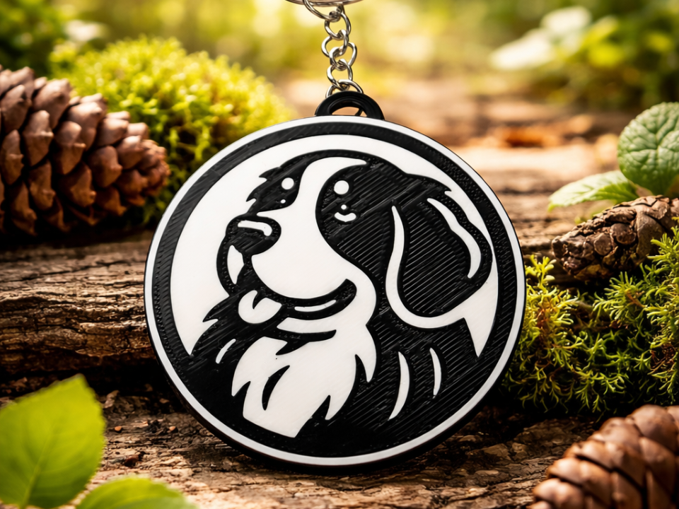 Saint Bernard keychain