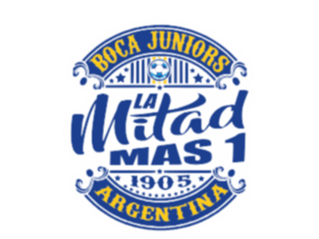 Logo de boca LA AMISTAD MÁS UNO