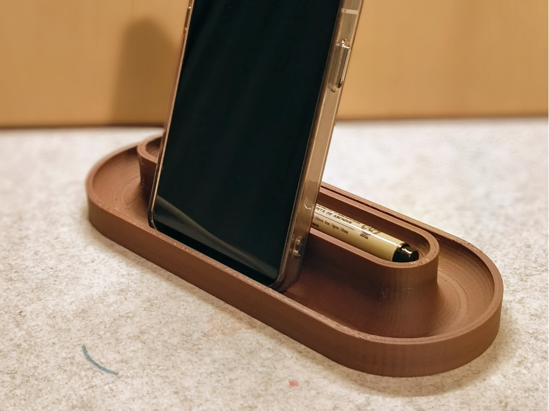 Phone Holder Double Slit Tray (Pen holder)