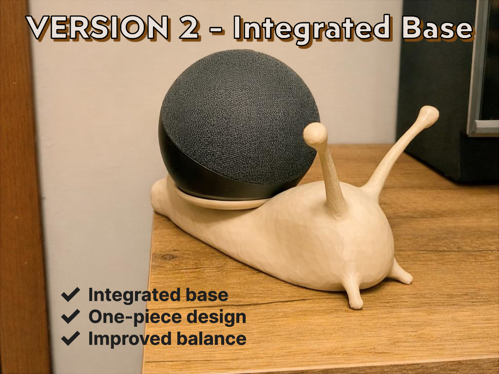 Snail Alexa Echo Dot Holder – Integrated base v.2