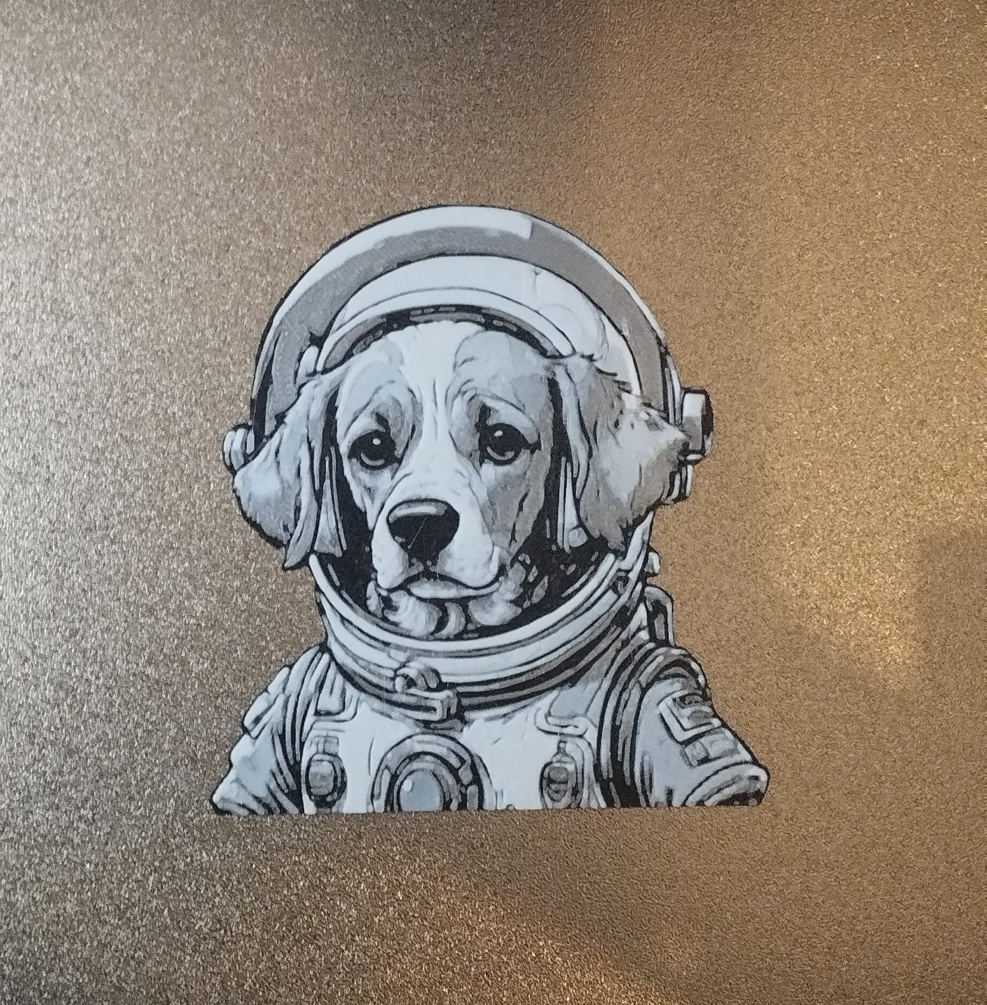 Dog in SpaceSuit HueForge