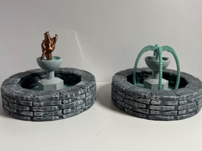 Traditional & Dragon Head Fountains - D&D Scatter