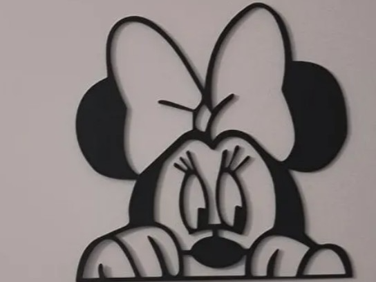Minnie mouse wall art