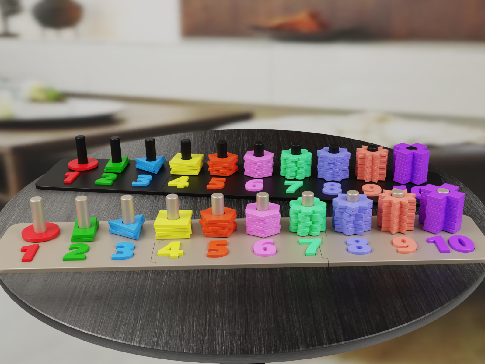 Educational Number and Shape Puzzle for kids