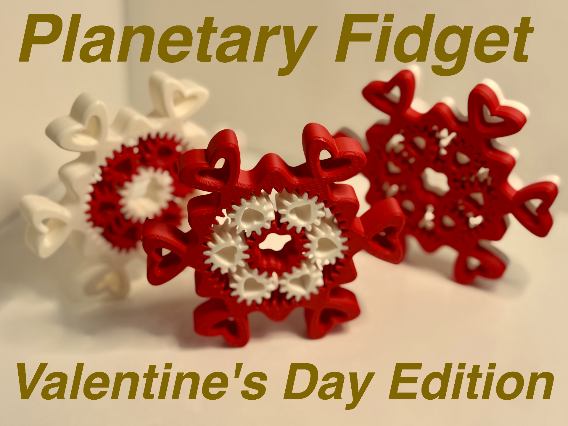 Planetary Fidget Spinner Valentine's Day Edition