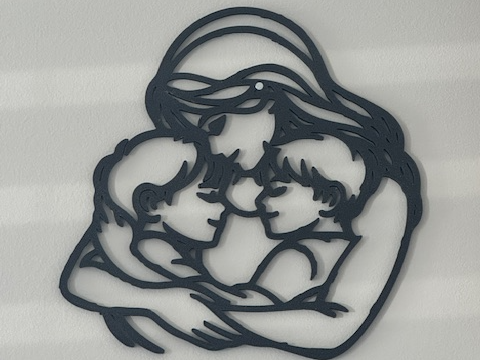 Mom and Two Sons Wall Art