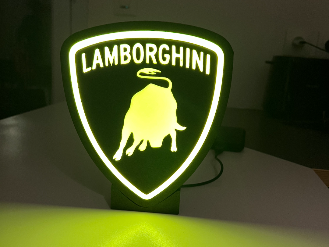 Lamborghini Light Box Led Lamp lightbox