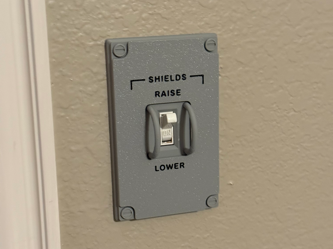 Sci-fi Light Switch Cover (Raise Shields, etc)