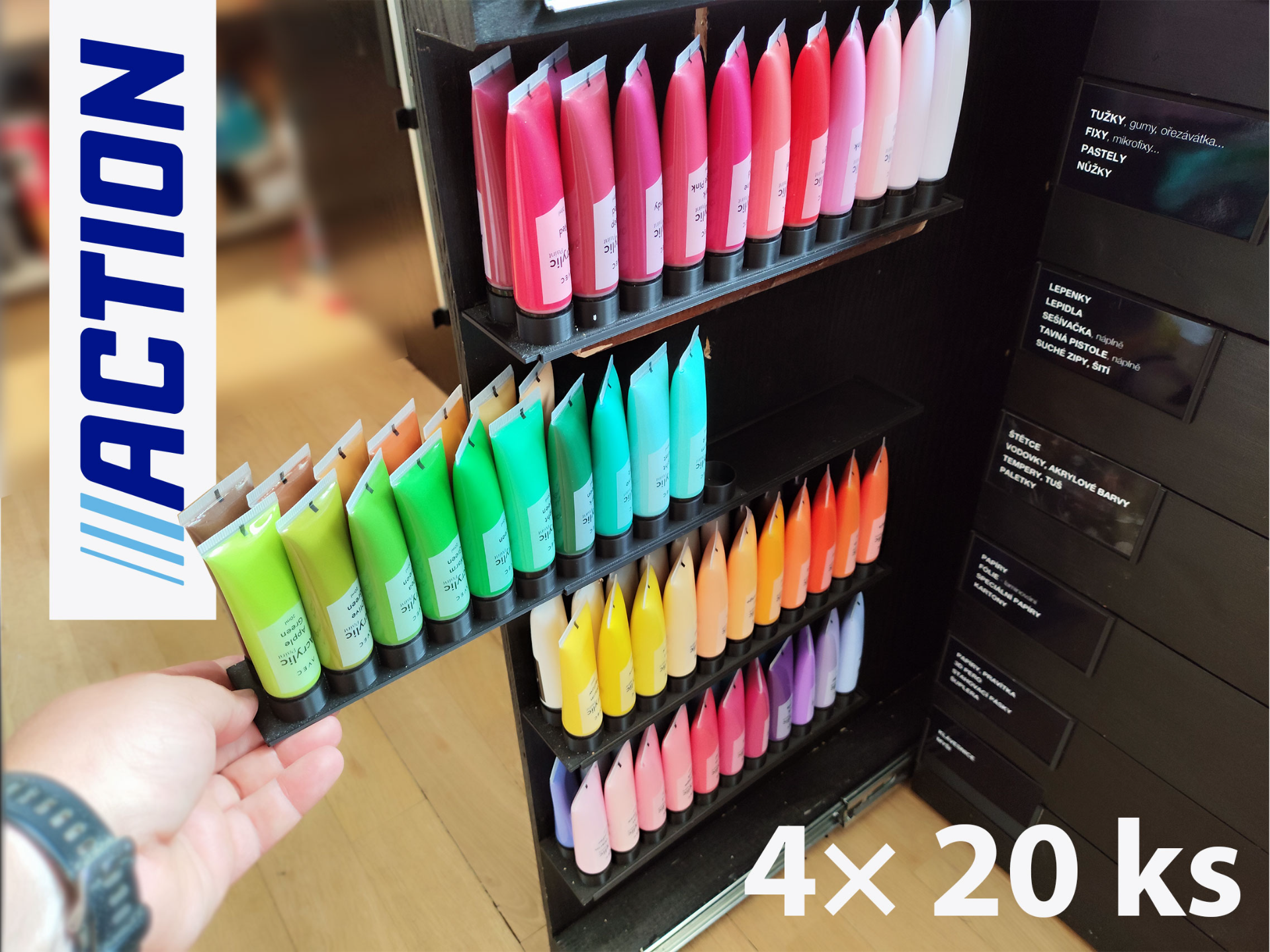 Paint holder - drawer - paints Action shop