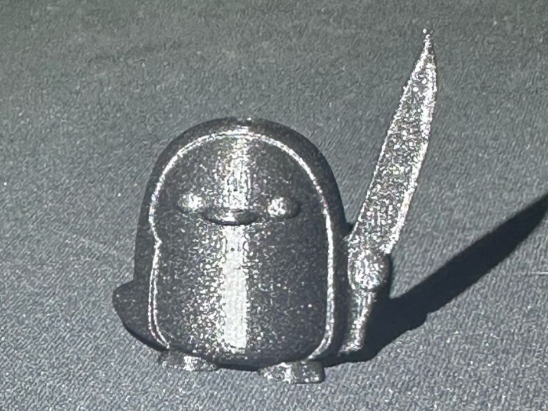Cute Penguin with a Knife | Figurine | Chibi