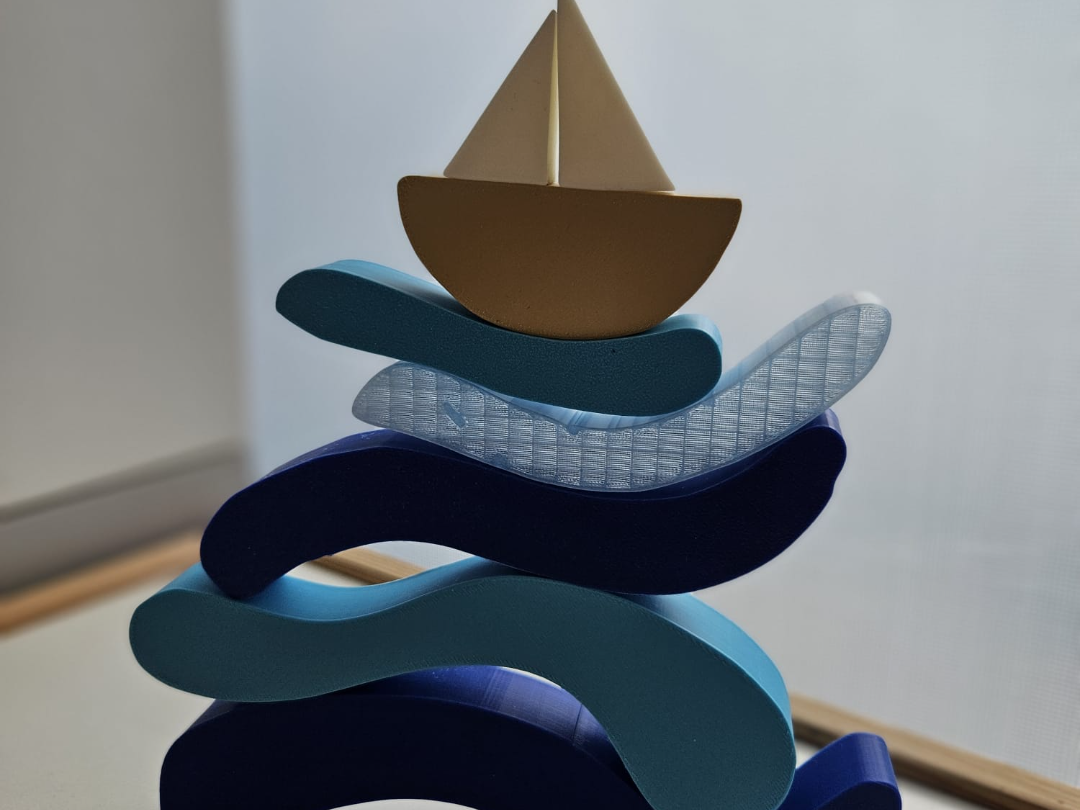 Ocean Waves & Sailboat Balancing Puzzle