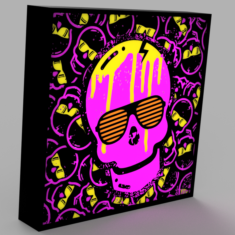 Skull Parade LED Lamp
