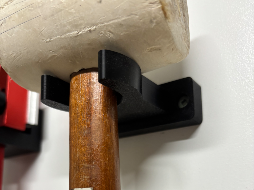 Rubber Mallet wall mount
