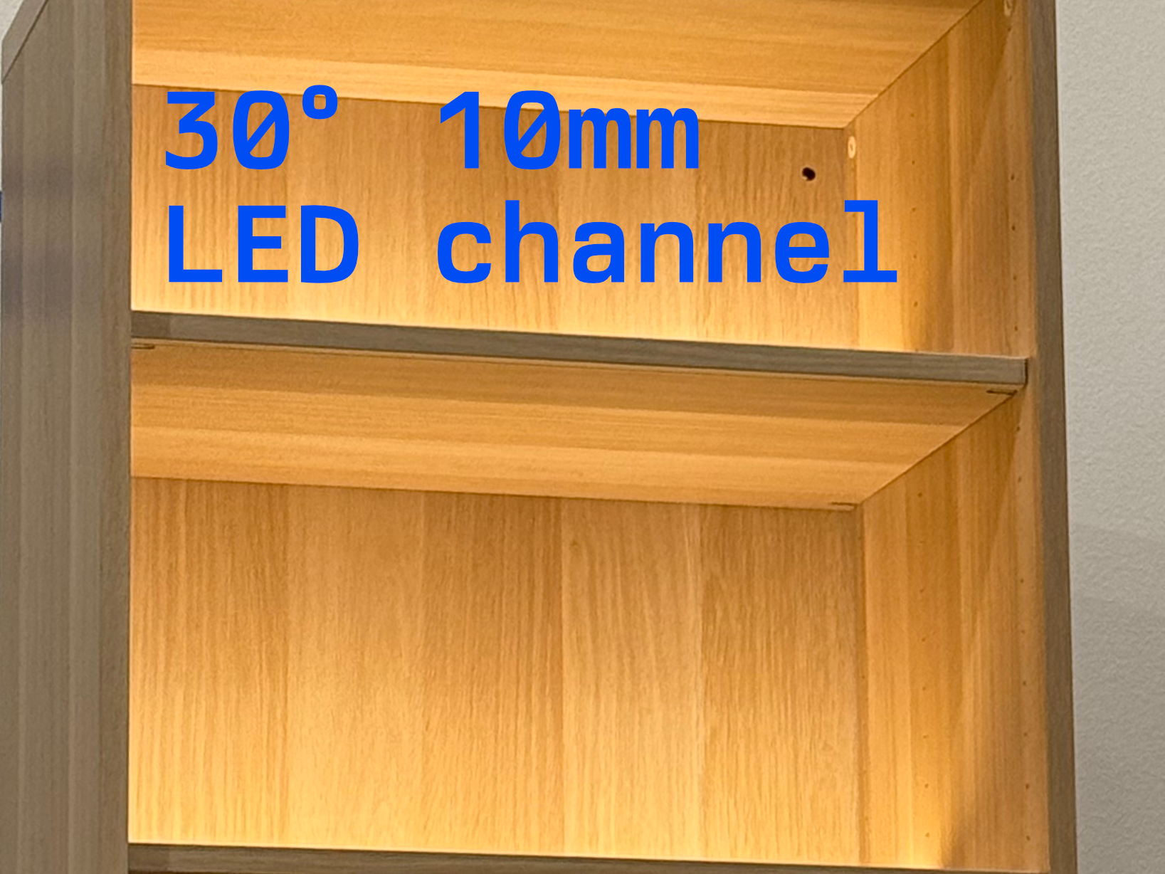 10mm LED Channel - 30° for better throw!