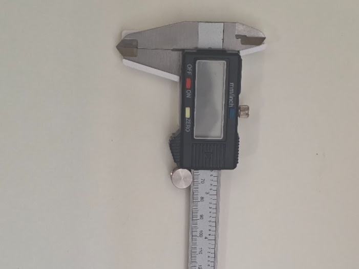 Digital Calipers, Minimalist Wall Mount screws