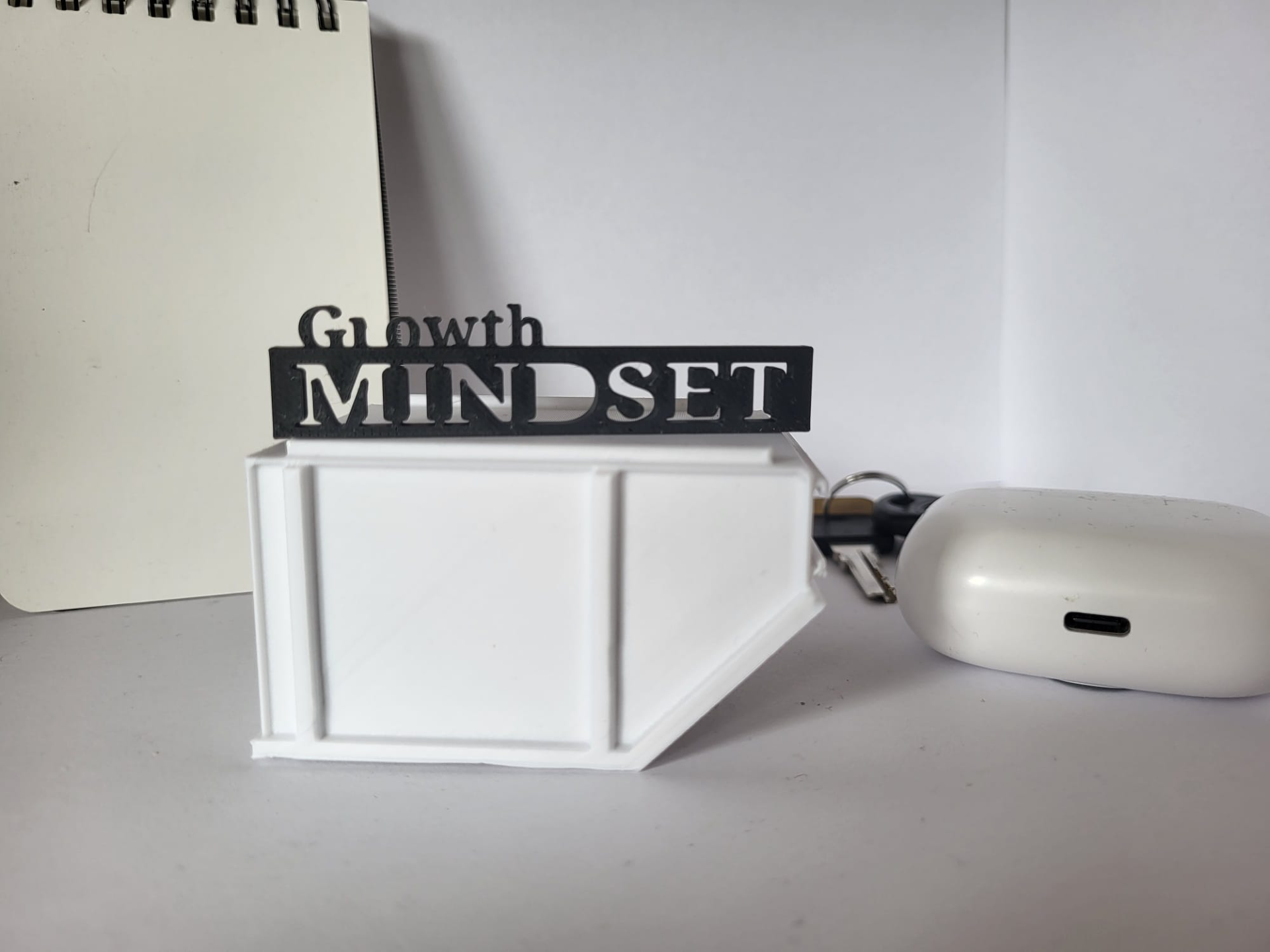 “Growth Mindset” Motivational Sign – Desk Décor