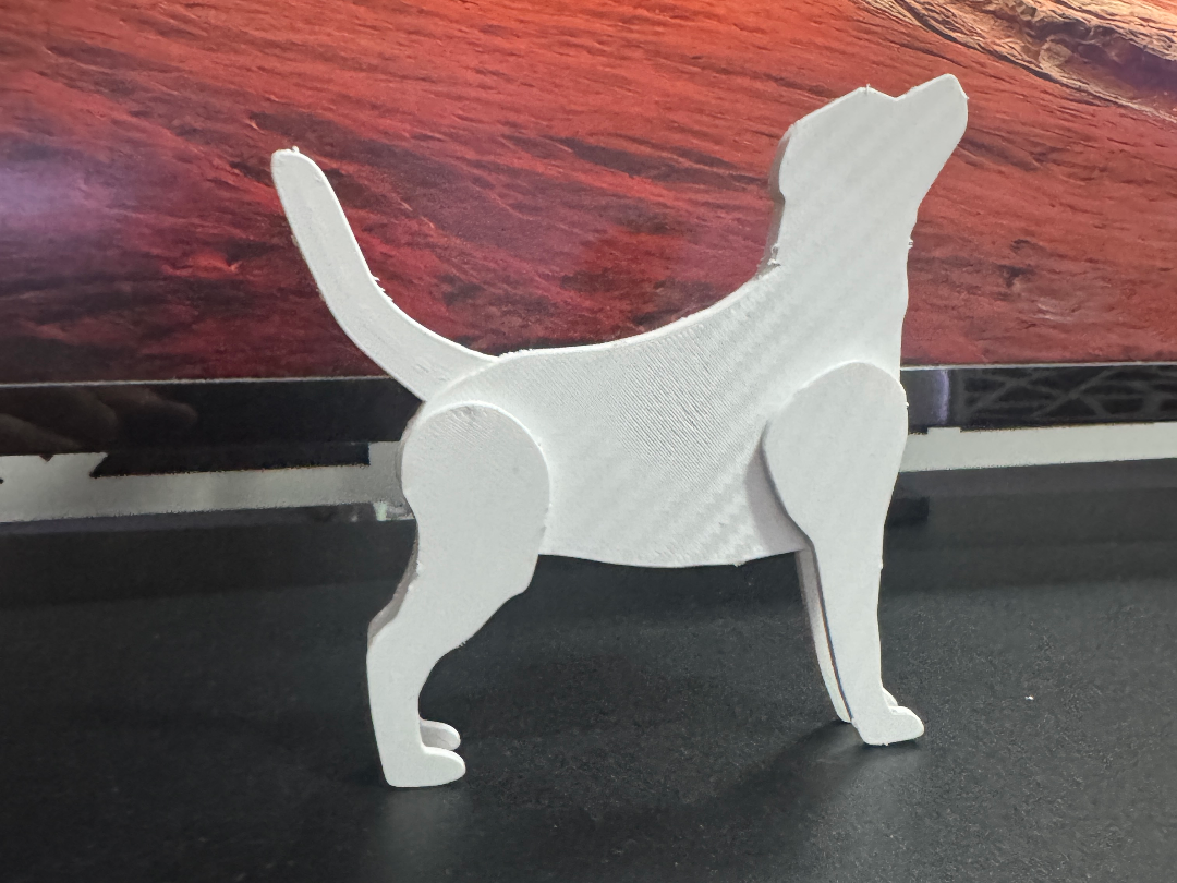 Card Kit Dog – 3D Printable Snap-Out Puzzle Dog