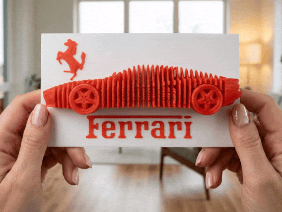 Ferrari Testarossa Layered Model