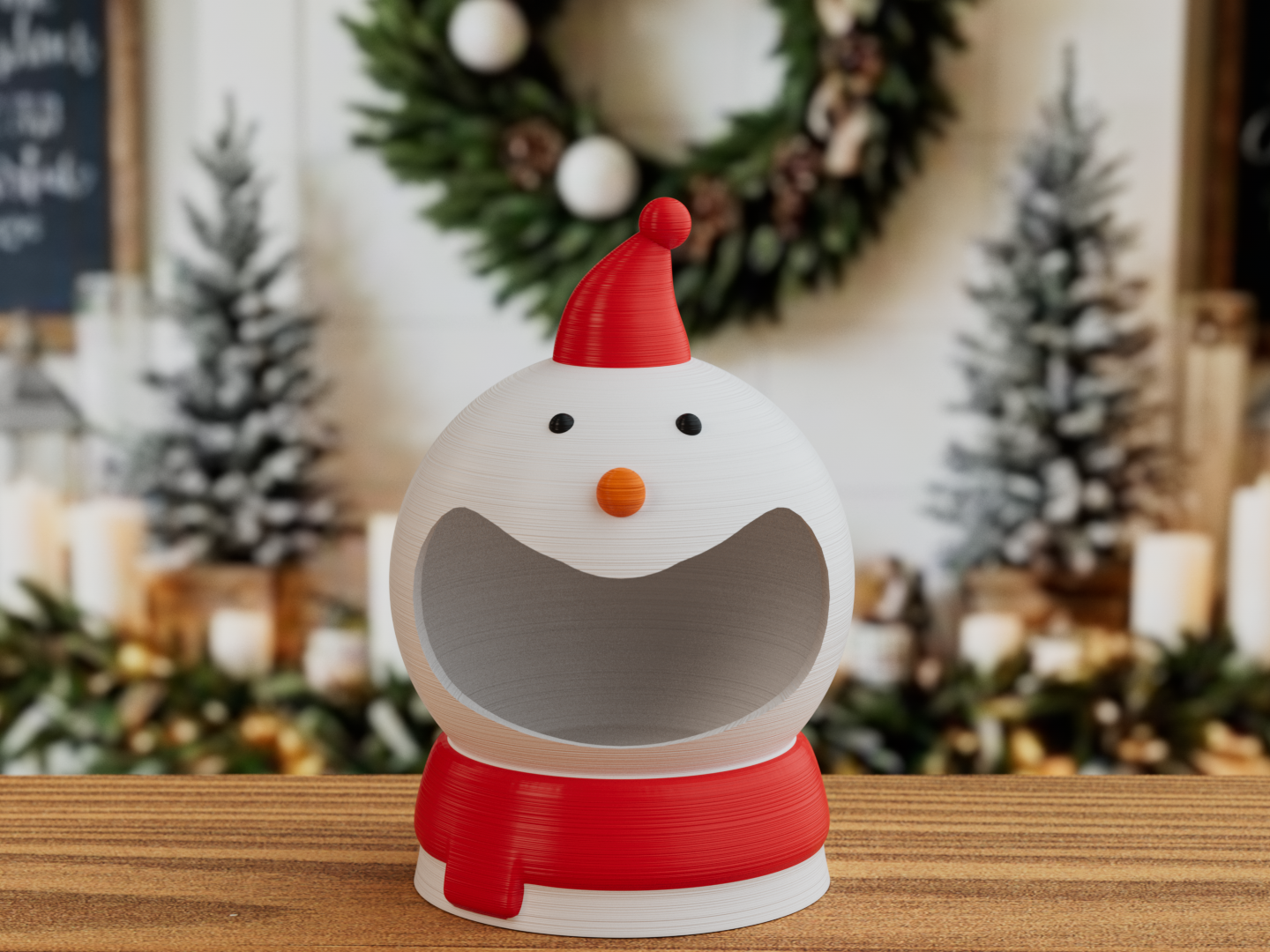 snowman candy bowl