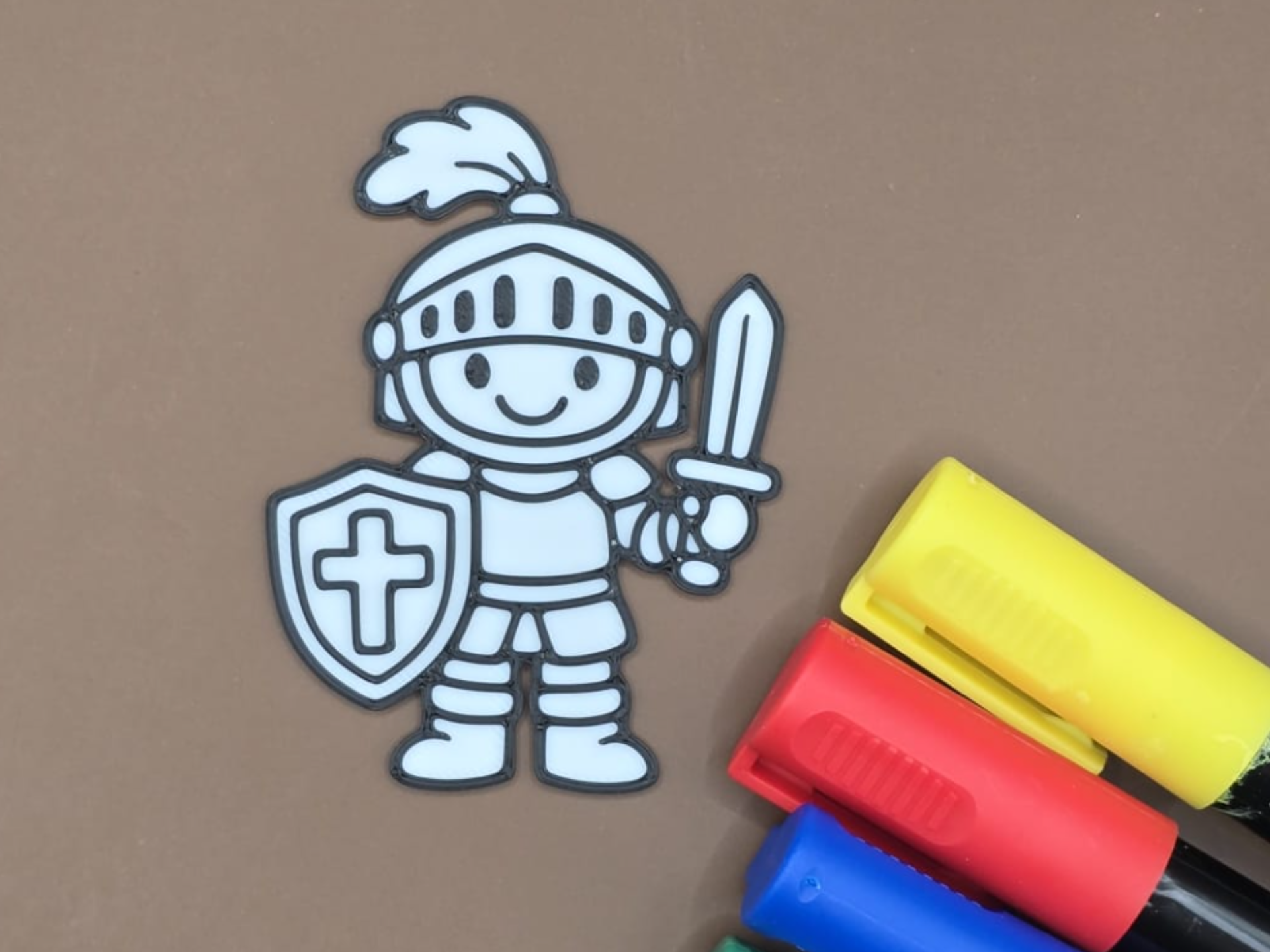 Little Knight Coloring Panel