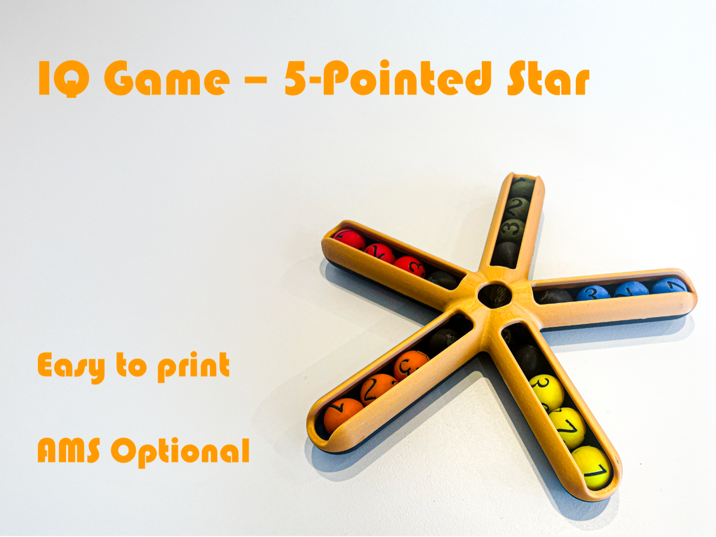 IQ Game – 5-Pointed Star Puzzle