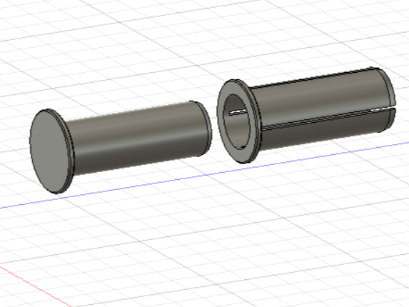 Ø 22mm x 50mm Steckverbinder