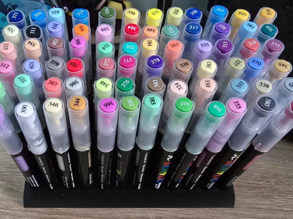Acrylic marker stand 12-288 AliExpress brush