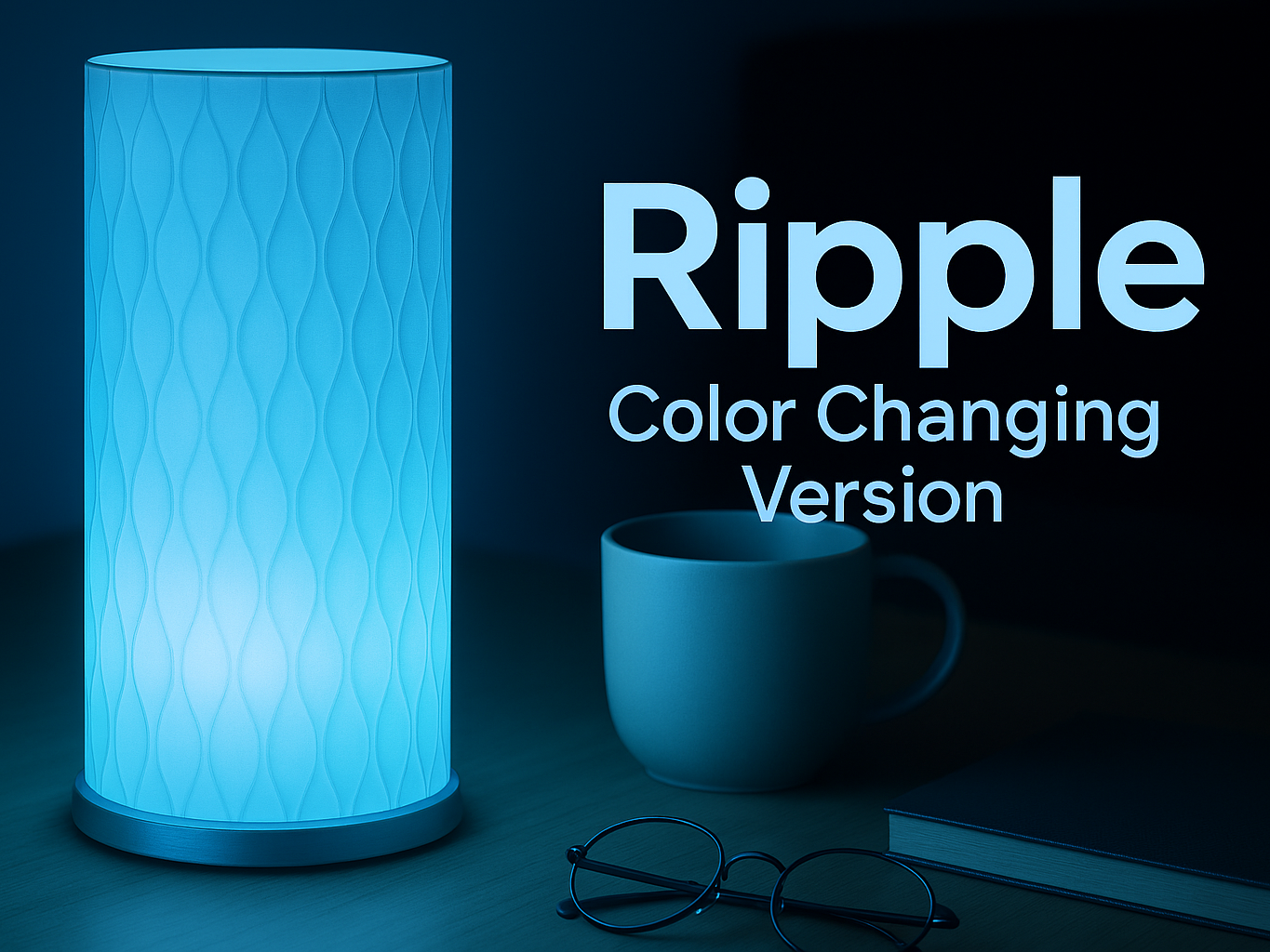 "Ripple" Color Changing Desk Lamp-KC007 Light Kit