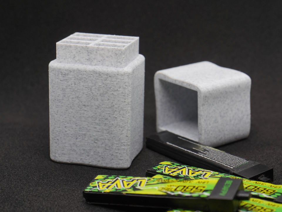Box for storing BETAFPV Lava II 680mAh batteries.