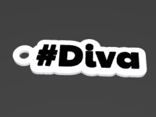 #Diva keychain
