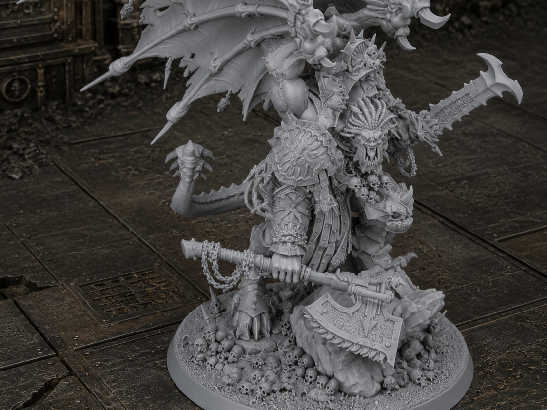 The Red Tyrant Ascended Gorebound Demon Warlord