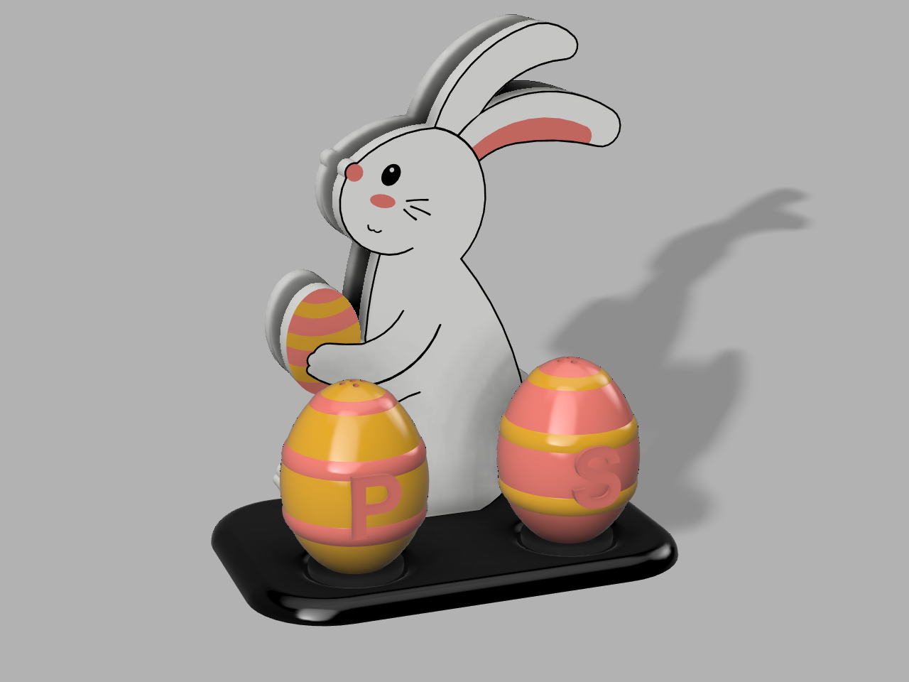 Easter Napkin Holder With Salt and Pepper Shakers