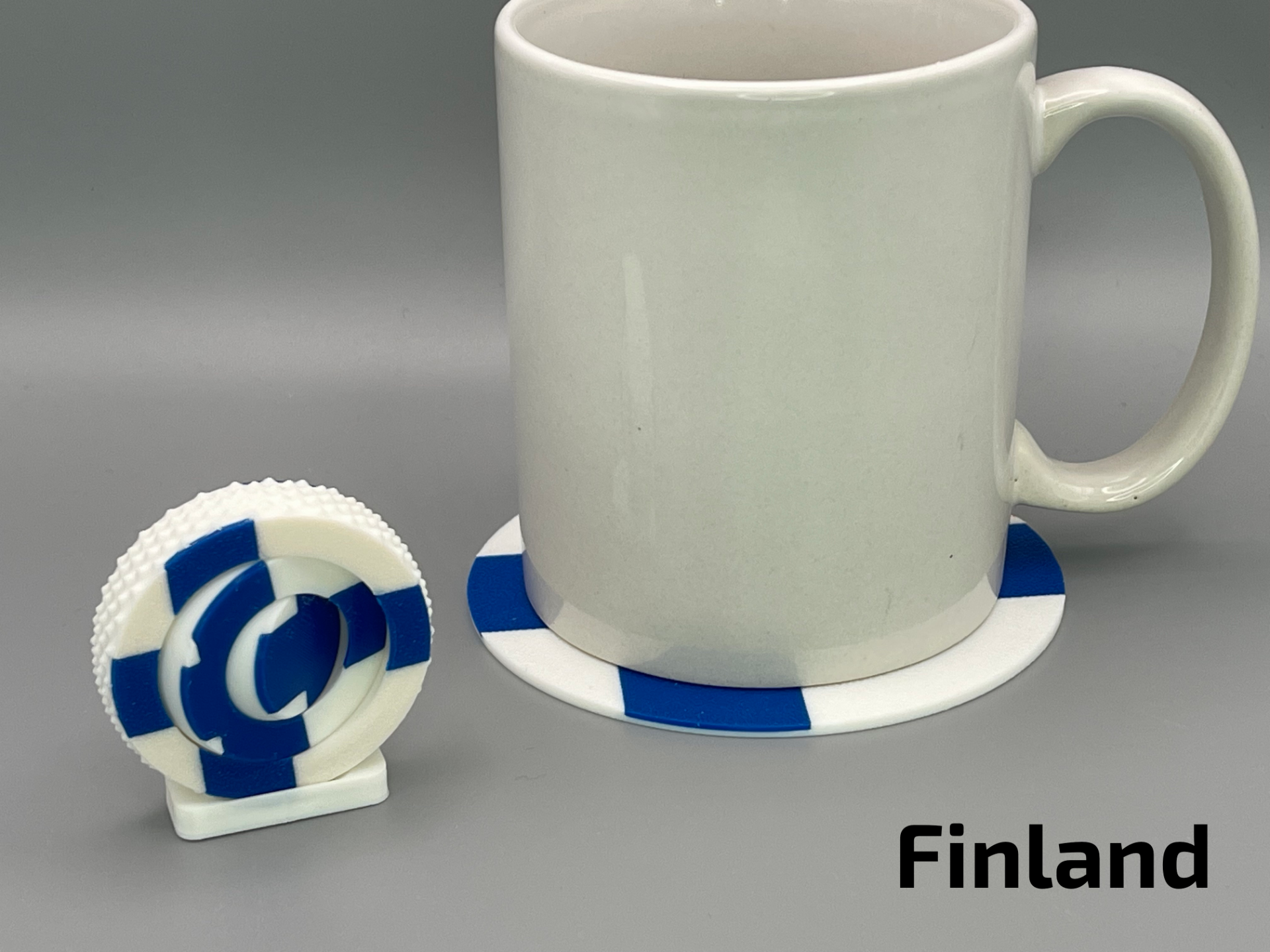 Finnish Flag - Textured Gyro Fidget Spinner