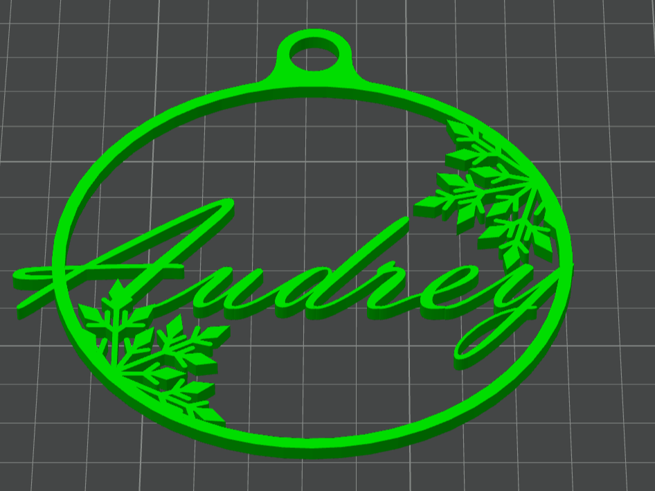 Boule de Noël personnalisé "Audrey"