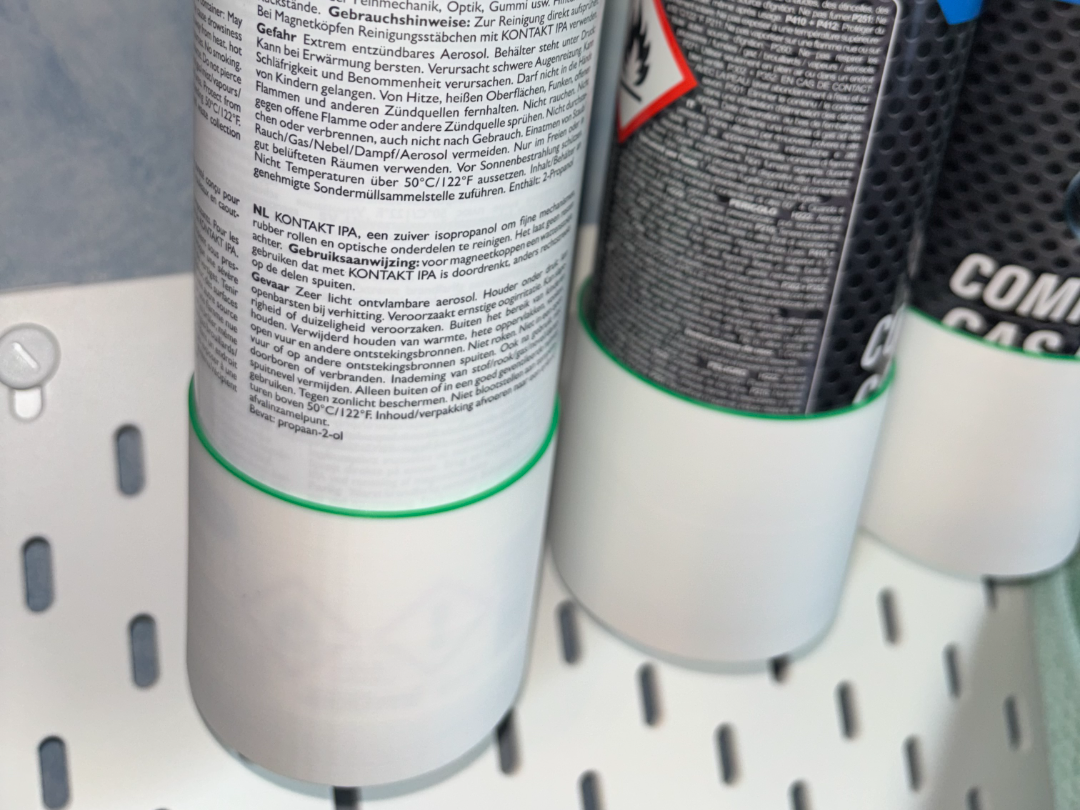 IKEA Skadis Spraycan holder