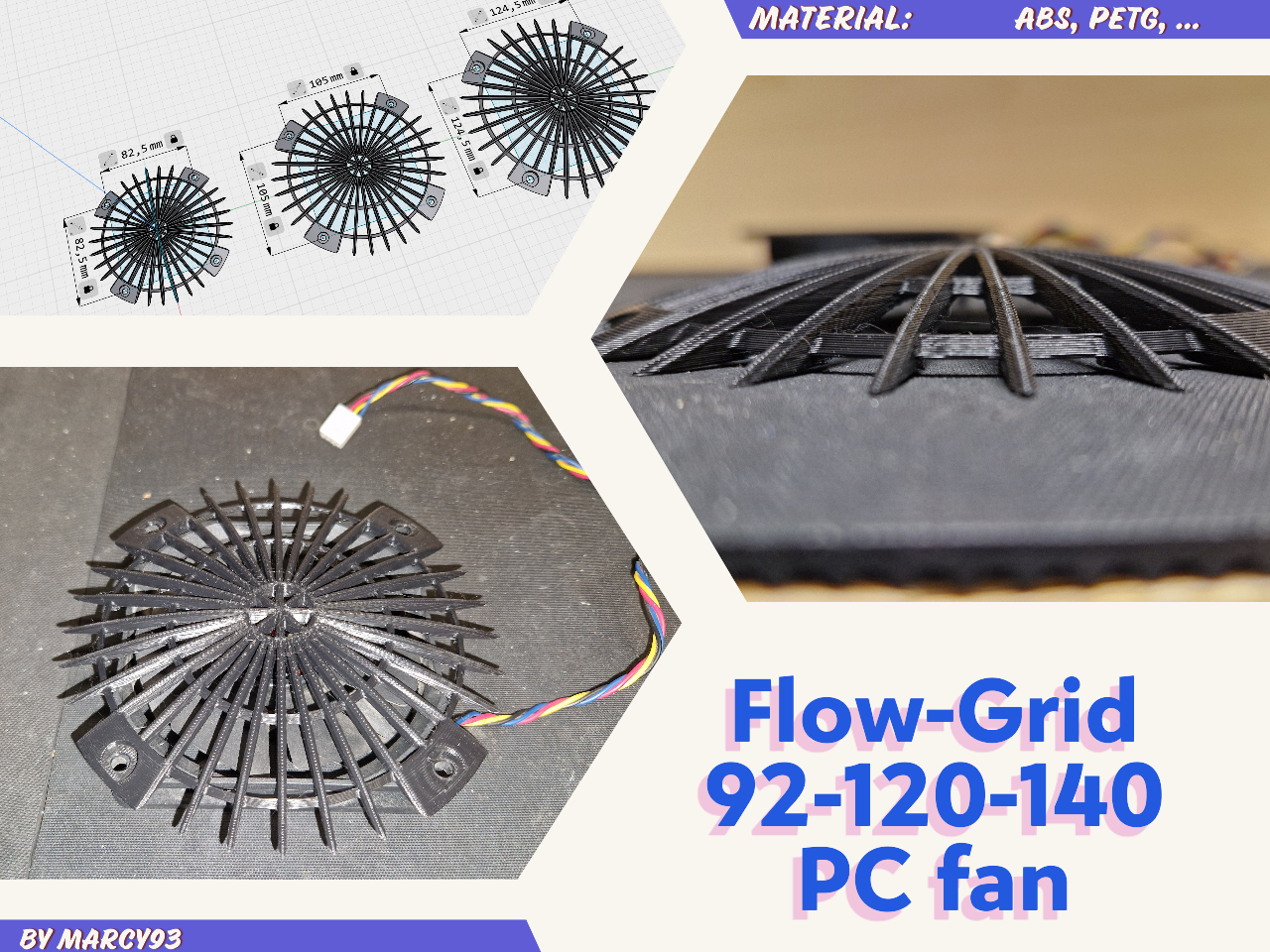 Flow-Grid PC Fan 92-120-140
