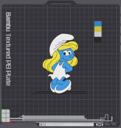 Smurfette Table Stand