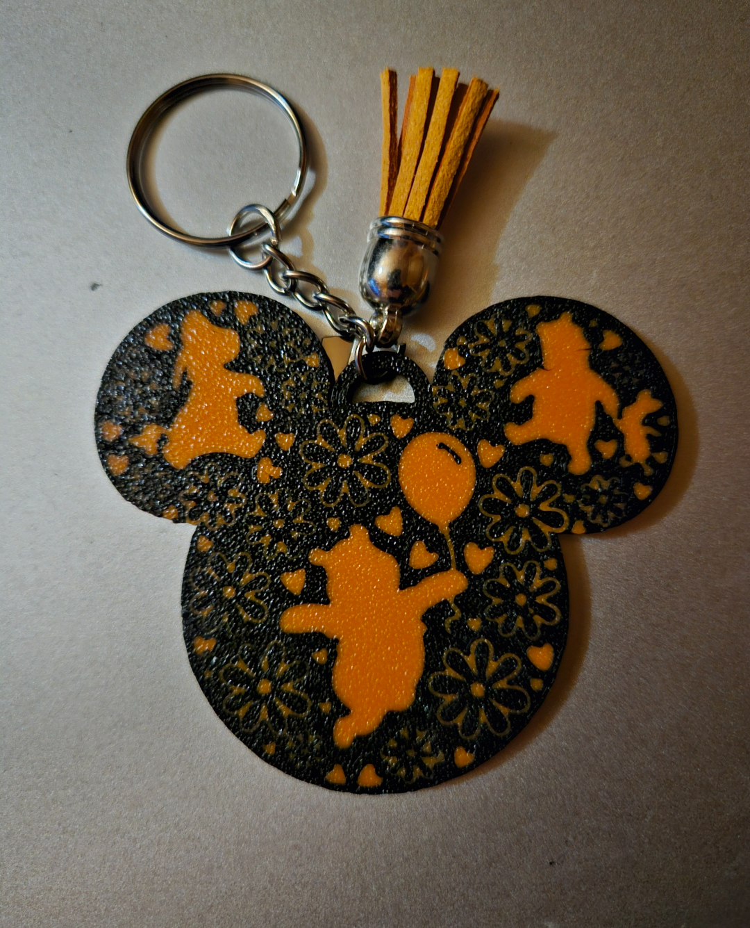 Winnie The Pooh Keychain or Backpack Charm