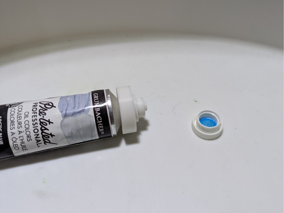 Grumbacher paint tube regulator cap