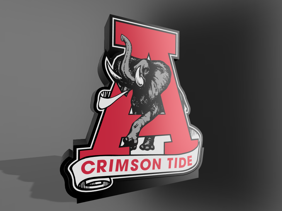 Alabama Crimson Tide 80's Logo