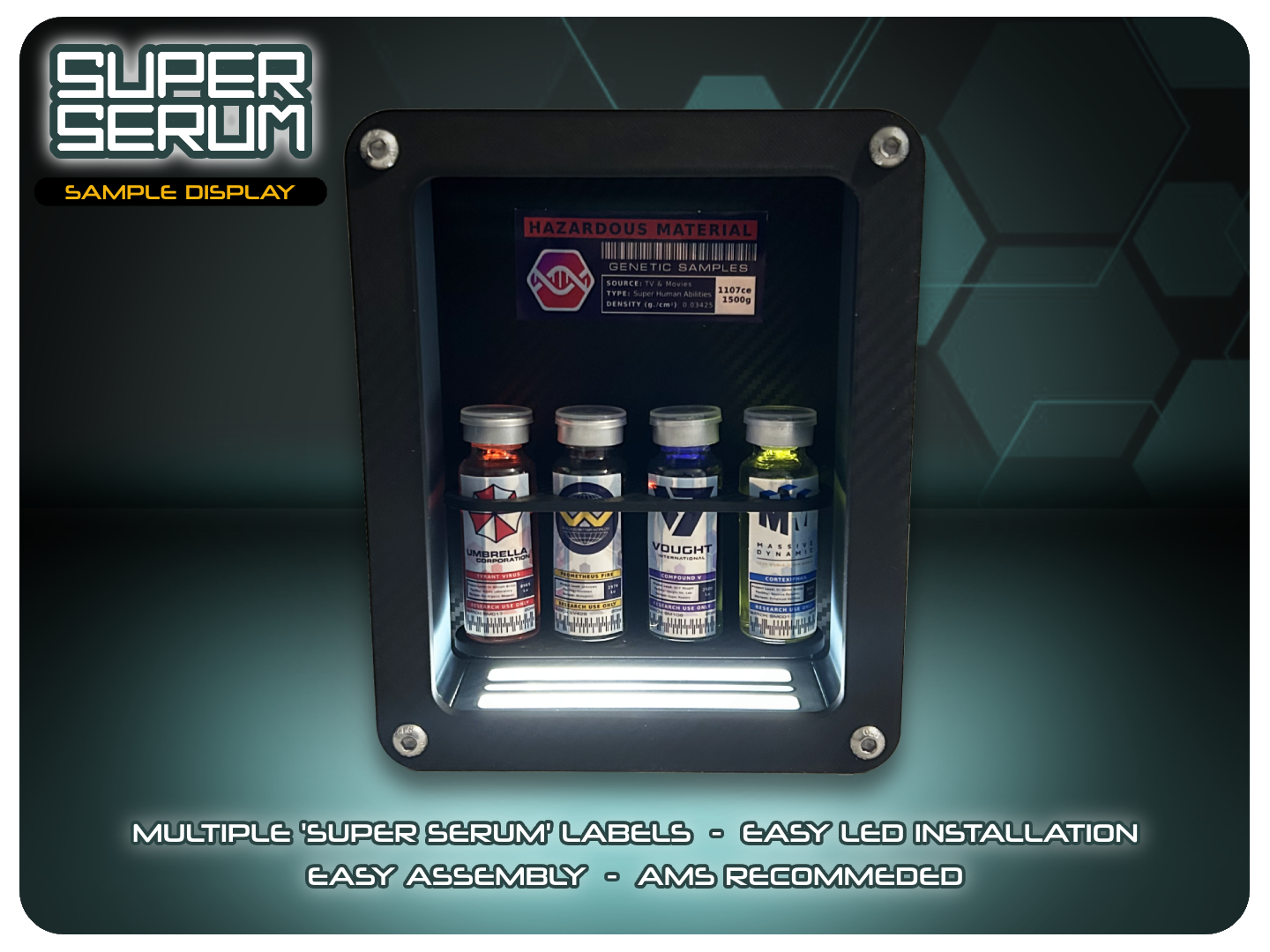 Super Serum Sample Display