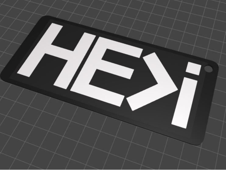 He>i (He is greater than i) Keychain