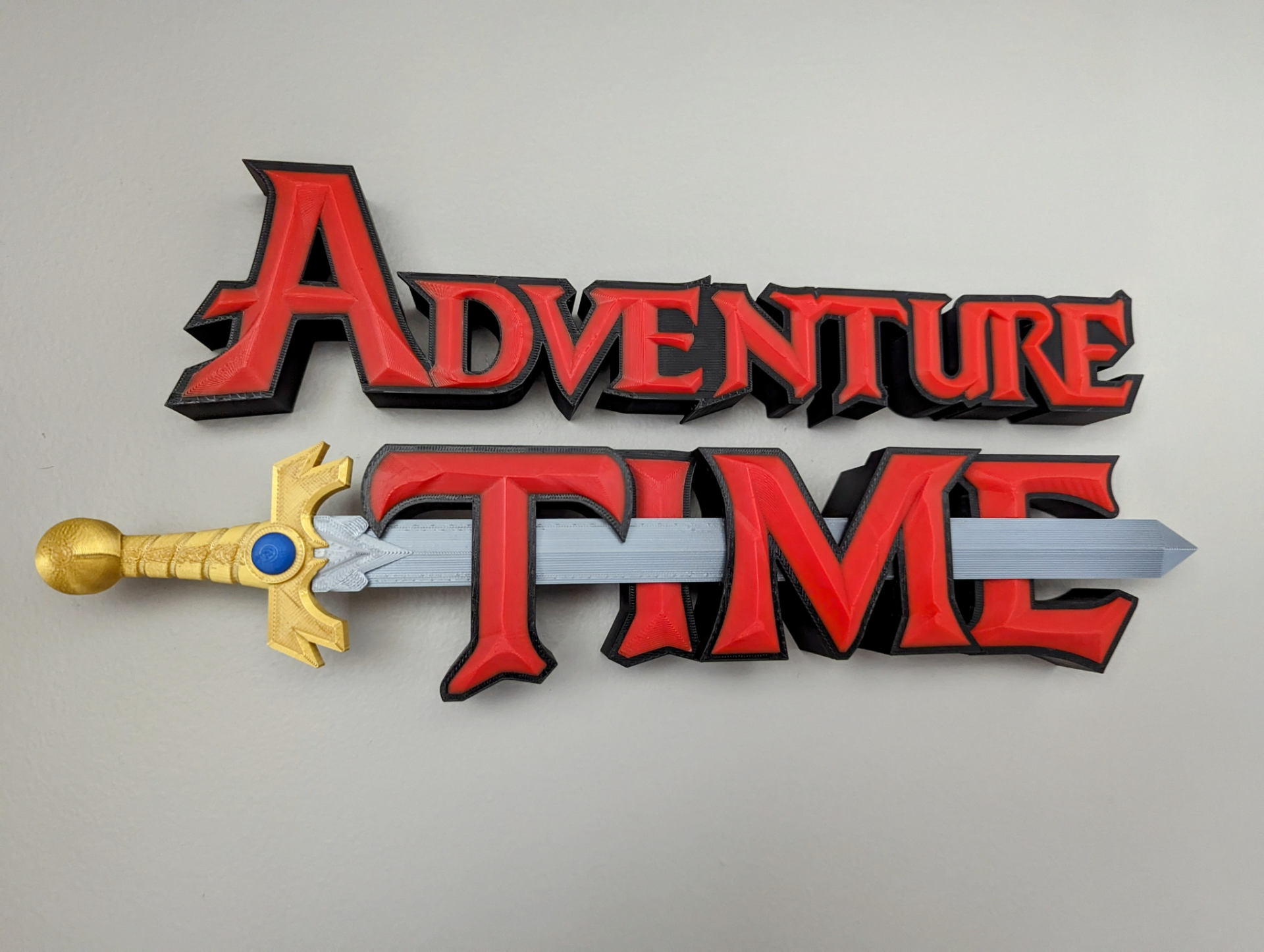 Adventure Time 3d Logo Display
